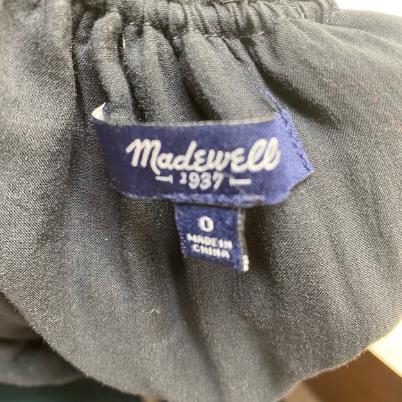 Madewell Embroidered Black Boho Aztec Maxi Dress Halter Top size Small EUC - Picture 9 of 11